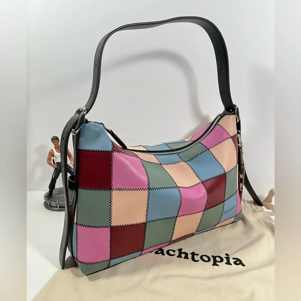 Coach Coachtopia Alter/Ego Slouchy Shoulder Bag Upcrafted Leather Multi 4 CBE00 - Picture 8 of 13